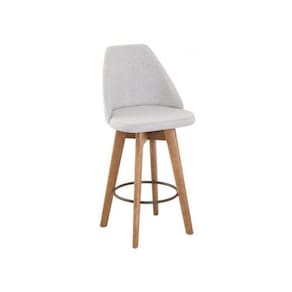 Kit 4 Banquetas Maya Gourmet Giratória-altura 62 Cm Do Chão Até O Assento-tecido Linho