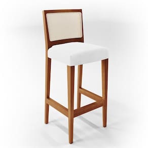 Banqueta Alta Cozinha Branco Zion L02 Branco
