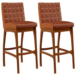 Kit 02 Banquetas Altas Cozinha Mila B04 Camel