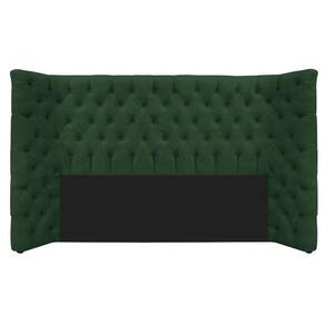 Cabeceira Queen Everest P02 160cm Para Cama Box Suede - Doce Sonho Móveis Verde