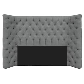 Cabeceira Casal Everest P02 140cm Para Cama Box Corano - Doce Sonho Móveis Cinza