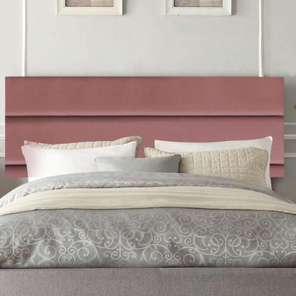 Painel Estofada Argentina 100cm Solteiro Para Cama Box Quarto Suede Rose Gold