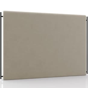 Cabeceira Cama Box Casal 140cm Estofada Goya P05 Suede Bege - Lyam Decor