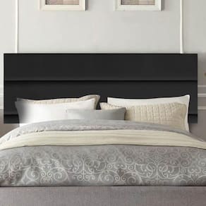 Painel Estofada Argentina 90cm Solteiro Para Cama Box Quarto Corino Preto