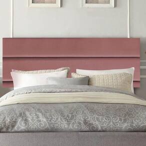Painel Estofada Argentina 90cm Solteiro Para Cama Box Quarto Suede Rose Gold