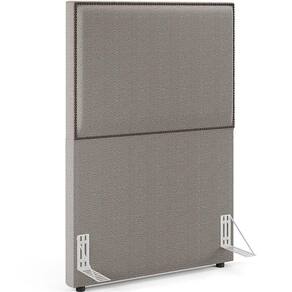 Cabeceira Box Solteiro Tachas 100cm Vicenza L02 Bouclê Bege