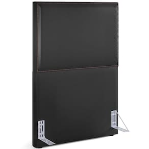 Cabeceira Cama Box Solteiro Tachas 100 Cm Vicenza L02 Preto
