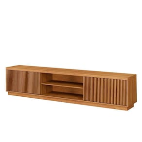 Rack Logan 1.80 Cm Com 2 Portas Ripadas Mavaular Naturale
