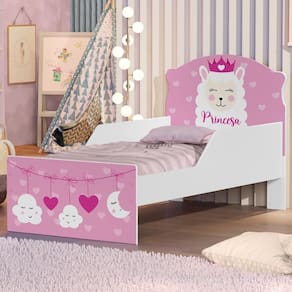Mini Cama Princesa Lhama Com Colchão