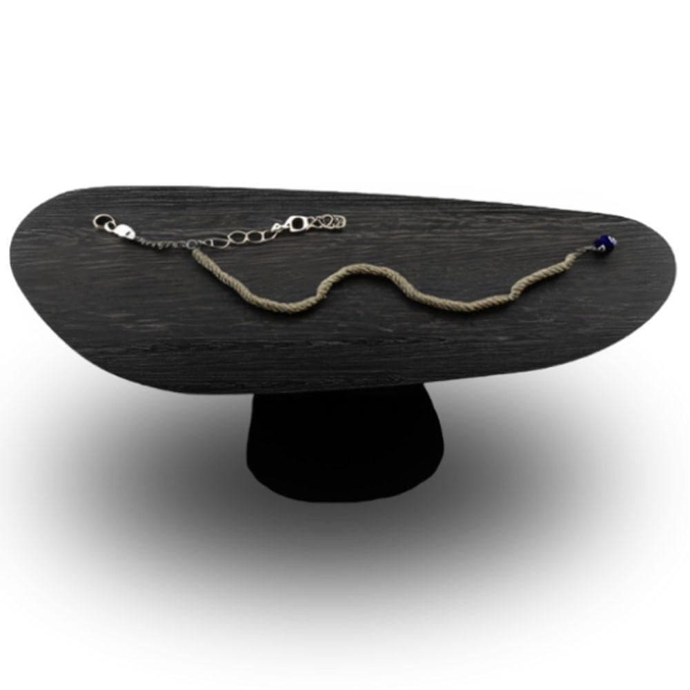 Mesa Oval Organica Em ébano 160x90
