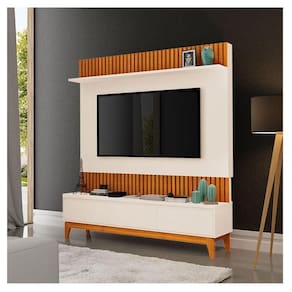 Painel Para Tv Ambiente Antalya Freijó Off White - Luapa