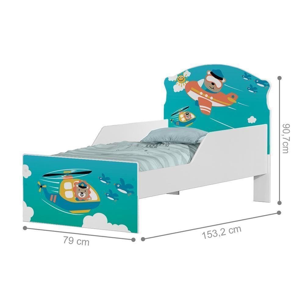 Cama Fun Unicórnio Mágico Solteiro