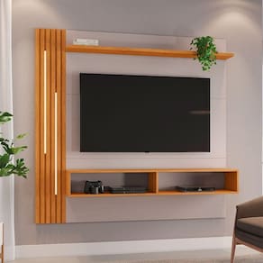 Painel Agrado Candian Jcm Movelaria Off White Com Cinamomo