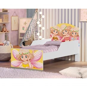 Cama Infantil Passeio Das Fadas Com Colchão