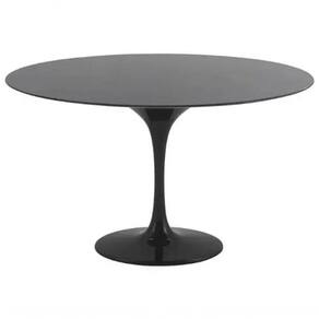 Mesa De Jantar Tulipa Redonda 150cm - Laqueada Preto