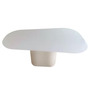 Mesa De Jantar Modelar Orgânica Laqueada 244x137
