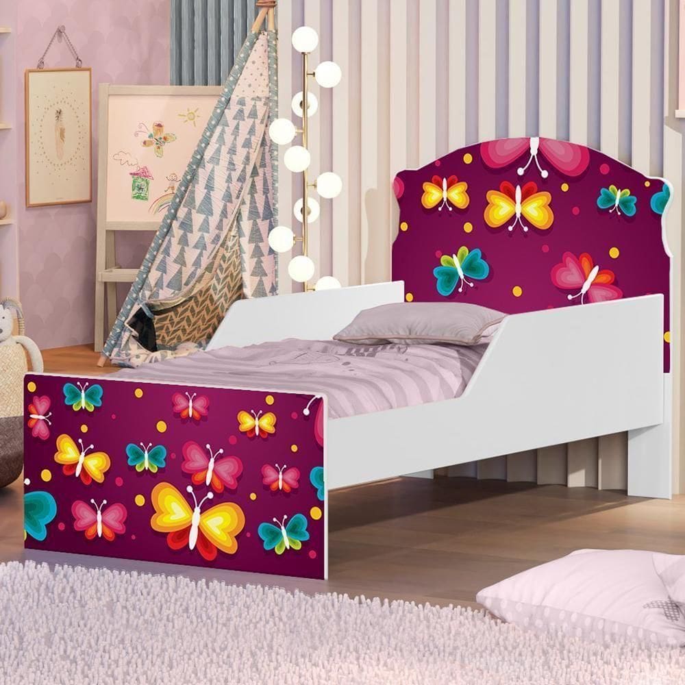 Mini Cama Borboleta Com Colchão