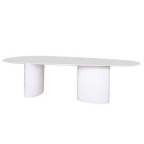 Mesa De Jantar Orgânica Duo 244x137cm Laqueada