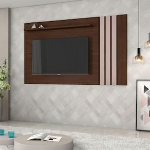 Painel Atraente Candian Jcm Movelaria Café Com Off White