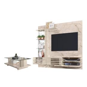Conjunto Home Theater E Mesa De Centro Wayne Calacata Off-white