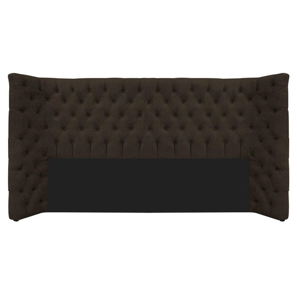 Cabeceira King Everest P02 195cm Para Cama Box Corano - Doce Sonho Móveis Marrom