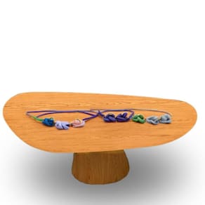 Mesa Oval Organica Em Freijo 160x90cm