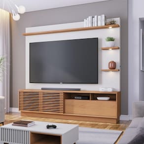 Home Para Tv Ate 70 Polegadas Barton Freijo Off-white Matte