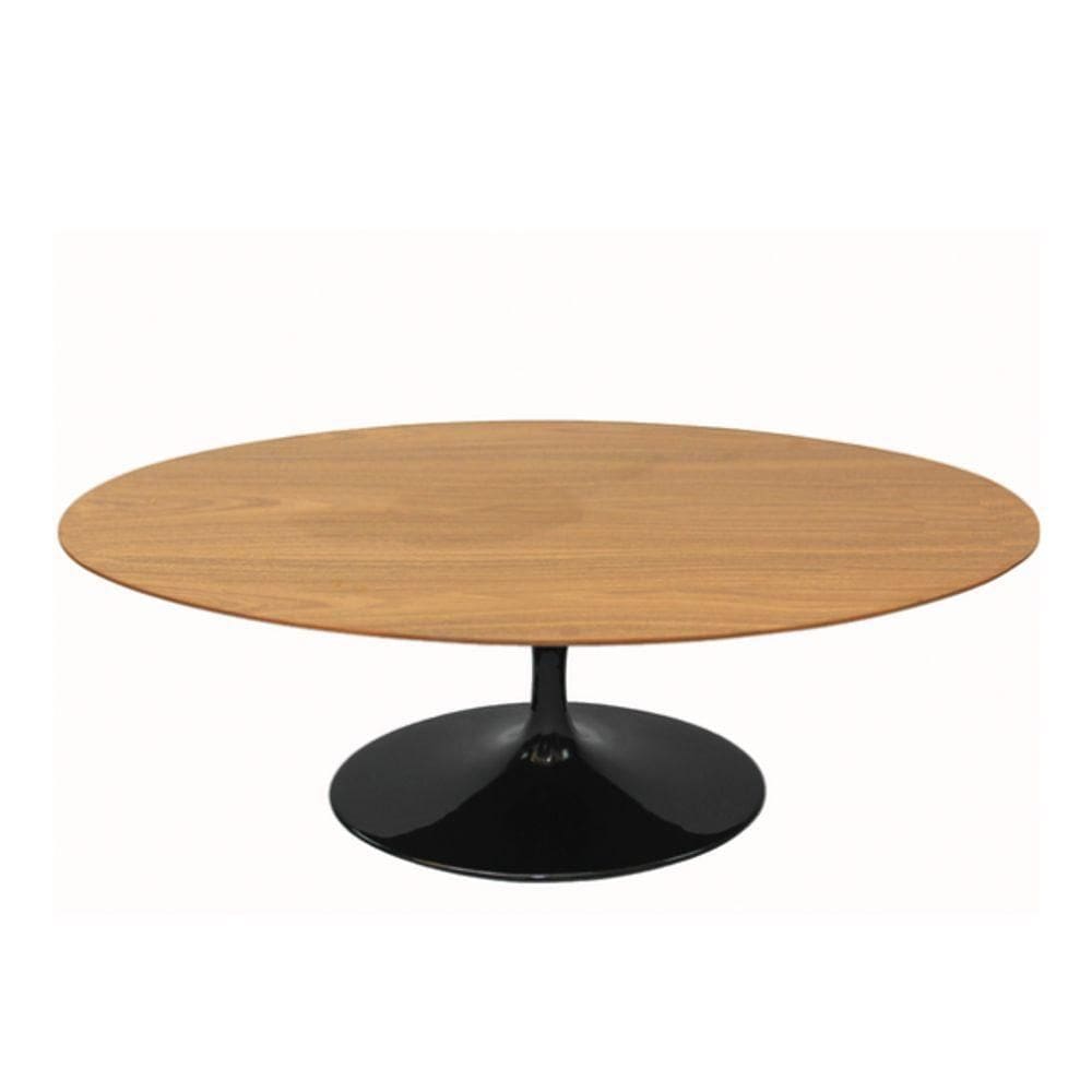 Mesa De Jantar Tulipa Saarinen 198X122 Cm Tampo FreijóPreto