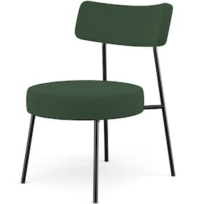 Poltrona Decorativa Base Fixa Londres L02 Suede Verde Musgo - Lyam