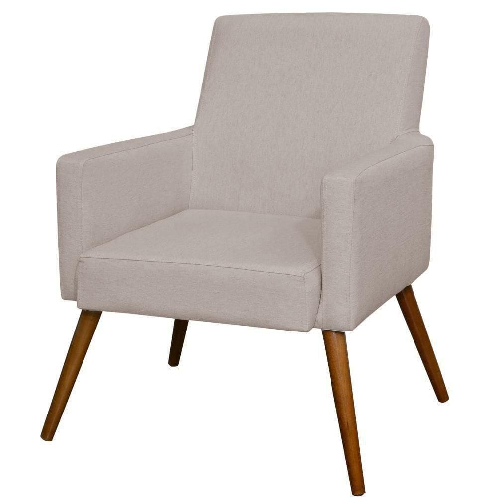 Poltrona Maria Linho Bege