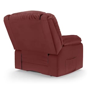 Poltrona Do Papai Reclinável Pietra Controle Power Elétrico Usb Fh9 Pu Vermelho - Mpozenato