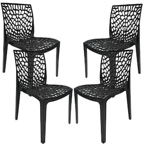 Kit 04 Cadeiras Sala De Jantar Gruvyer F03 Preto