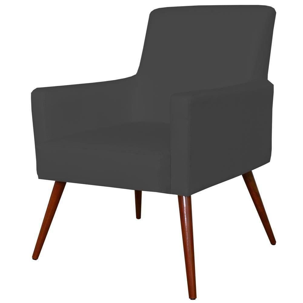 Poltrona Maria Pés Palito Corino Preto