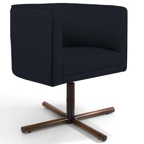 Poltrona Giratória Base X Corano Preto C-05