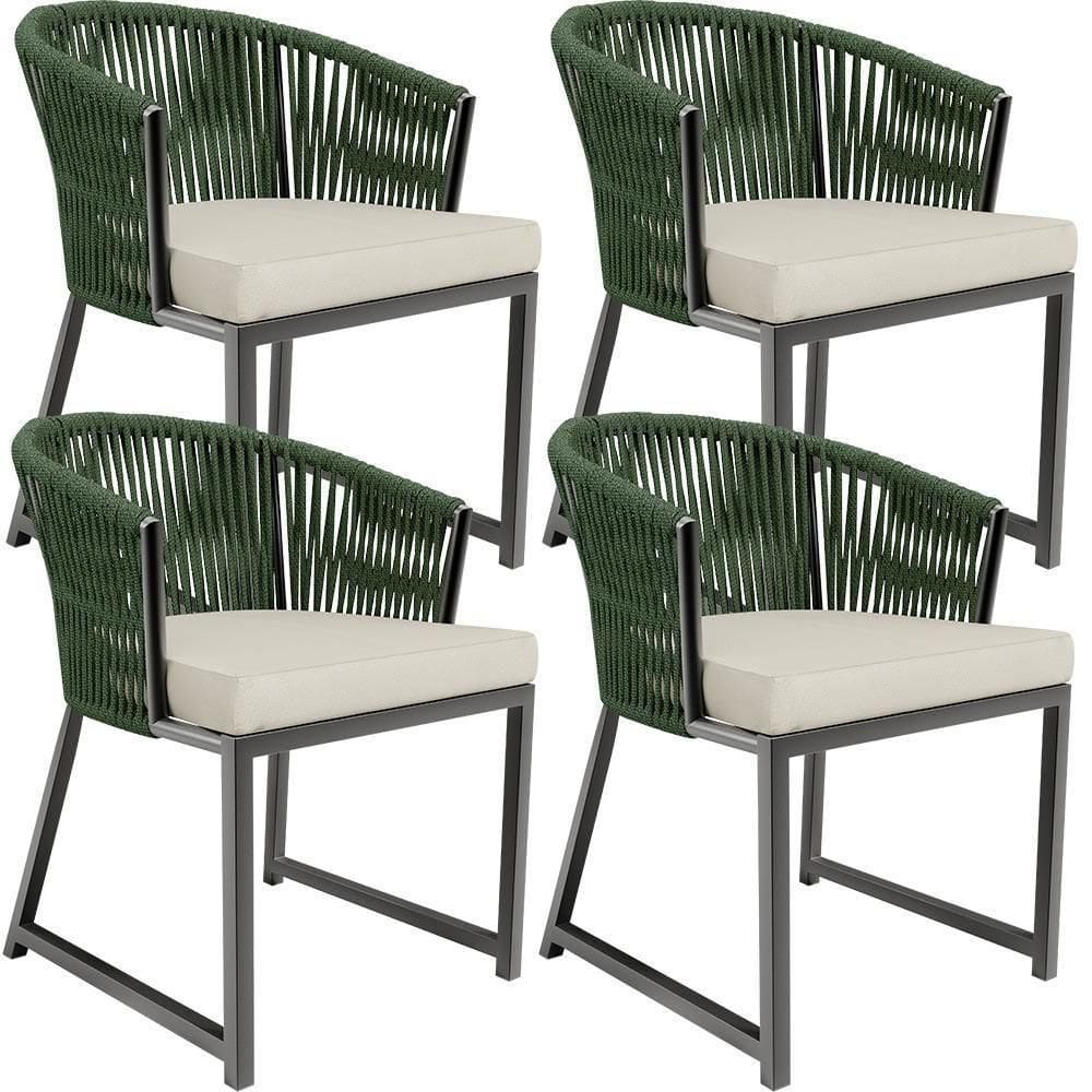 Kit 04 Cadeirass Para Área Gourmet Cozinha Bethari D04 Verde