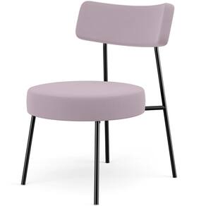 Poltrona Decorativa Base Fixa Londres L02 Suede Rosê - Lyam