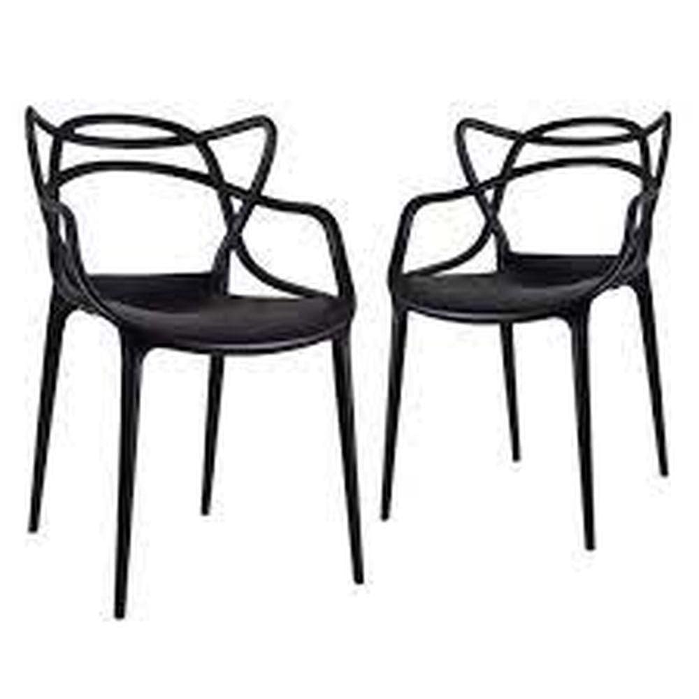 Kit 2 Cadeiras Allegra - Preto