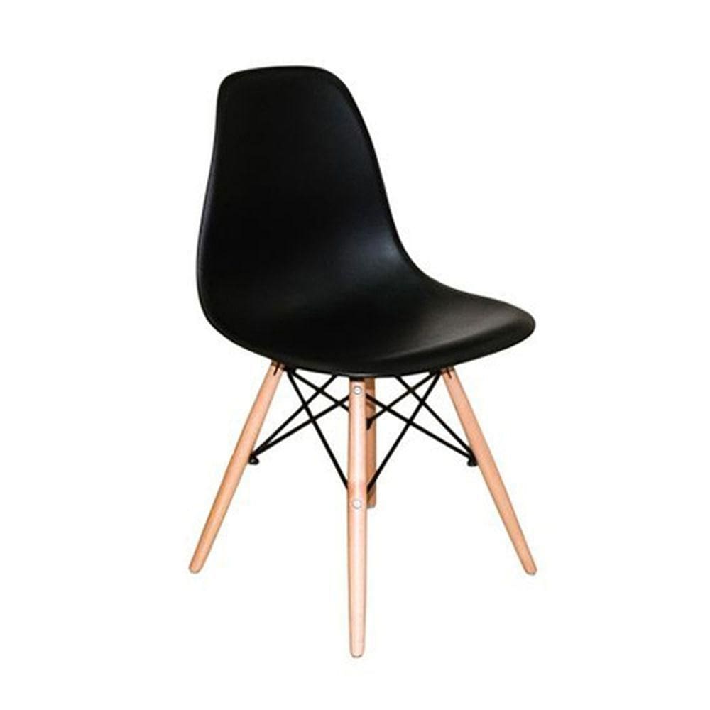 Kit 8 Cadeiras Charles Eames Eiffel Dsw Preto
