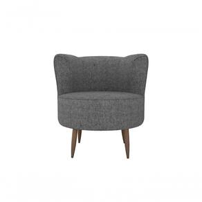 Poltrona Decorativa Savana 1 Lugar Linho Chumbo Matrix
