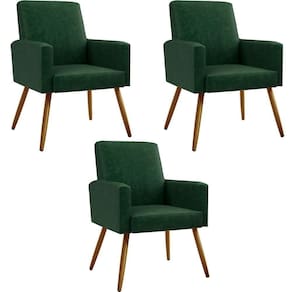Kit 03 Poltronas Maria Pés Palito Facto Verde Musgo
