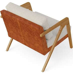Poltrona Para Sala De Estar Pietra Camel Linho Champagne