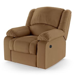 Poltrona Do Papai Reclinável Pietra Power Elétrica Usb Fh9 Pu Caramelo - Mpozenato