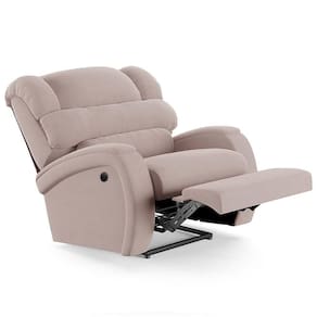 Poltrona Do Papai Reclinável Kalie Power Elétrica Fh9 Veludo Rosê - Mpozenato