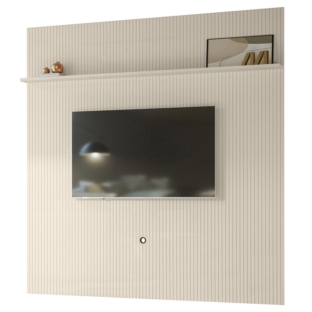 Painel Para TV 75 Polegadas 238cm André Z10 Off White - Mpozenato