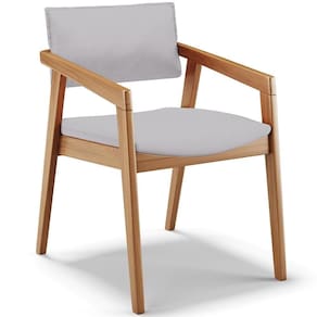 Cadeira Para Sala De Jantar Estar Living Giorgia B04 Linho Cinza - Lyam Decor