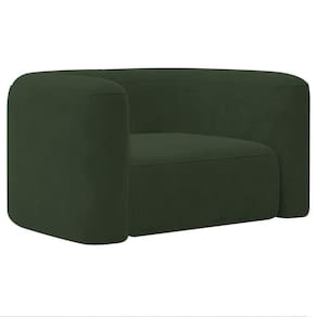 Poltrona Decorativa Sala De Estar Recepção Melina Linho Adj Decor Verde