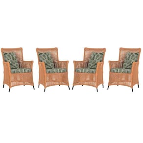 4 Poltronas Igapó Alumínio Pintura Preta Corda Náutica E5 Terra Cota