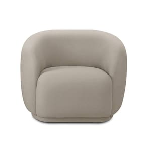 Poltrona Orgânica Giratòria Decorativa Bell Creme Lansofbr