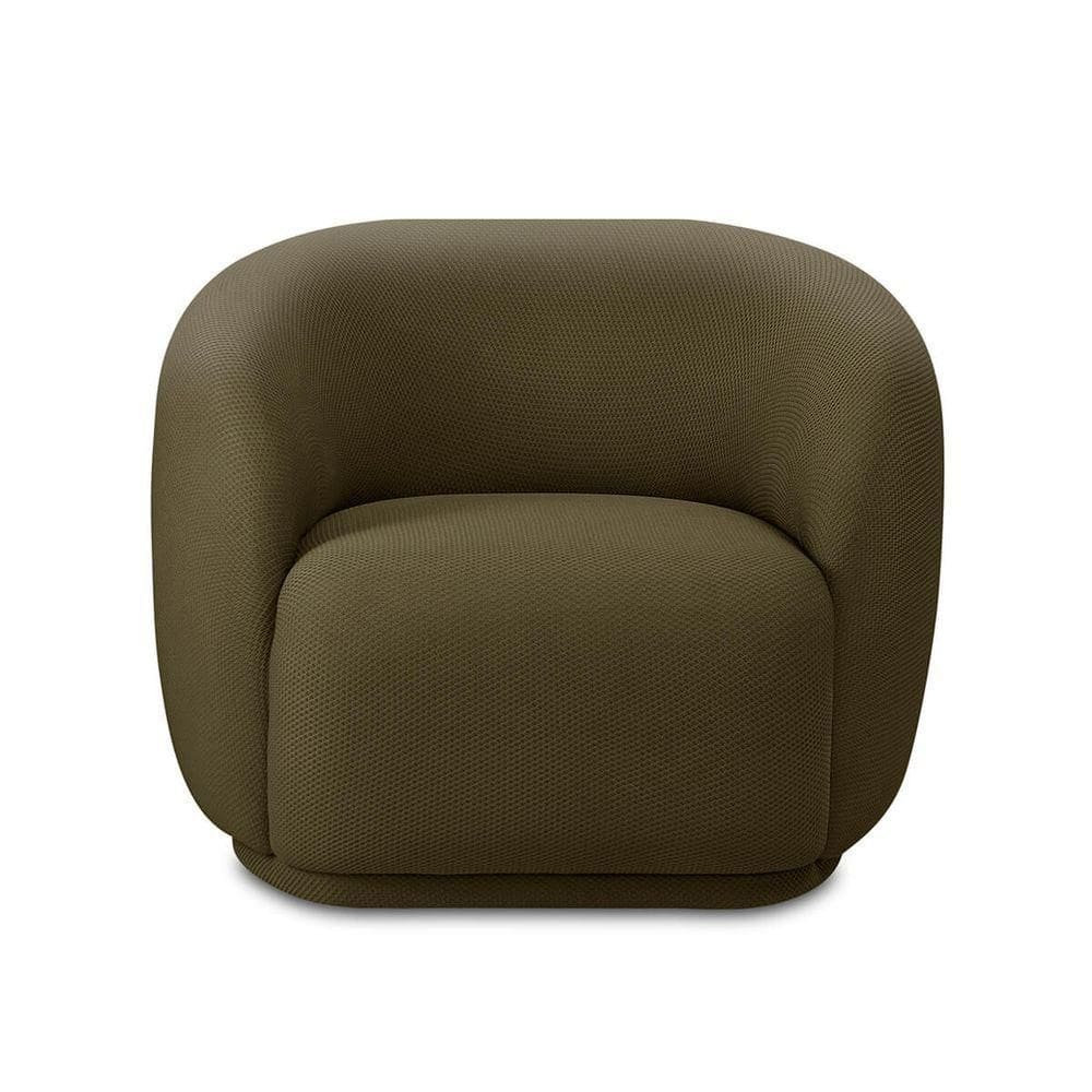 Poltrona Orgânica Giratòria Decorativa Bell Verde Lansofbr