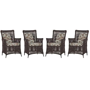 4 Poltronas Igapó Alumínio Pintura Marrom Corda Náutica E6 Marrom